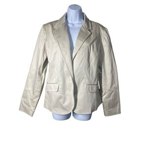 New‎ York & Company Blazer Stretch Cotton Blend Career Jacket Size 14